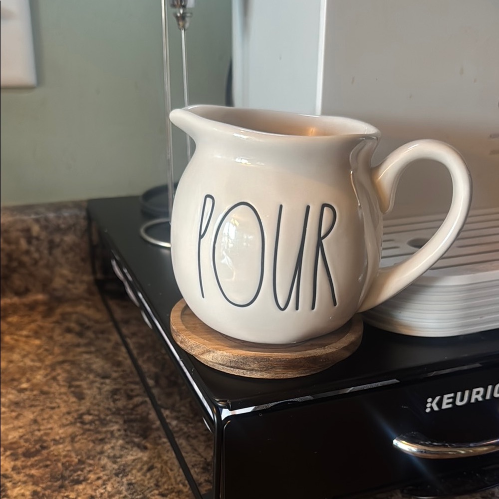 White Ceramic Pour Pitcher